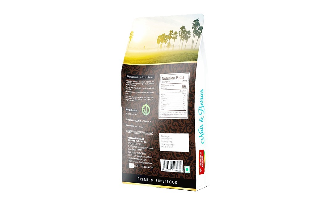 D'nature Fresh Nuts & Berries    Box  200 grams